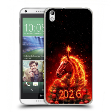 Силиконовый чехол на HTC Desire 816 с принтом Новый год Силиконовый чехол на HTC Desire 816 с принтом Новый год