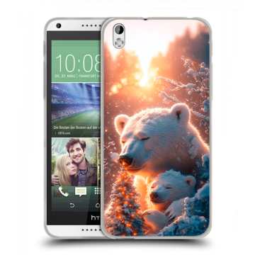 Силиконовый чехол на HTC Desire 816 с принтом Новый год Силиконовый чехол на HTC Desire 816 с принтом Новый год