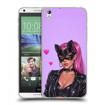 Силиконовый чехол на HTC Desire 816 с принтом женский Силиконовый чехол на HTC Desire 816 с принтом женский