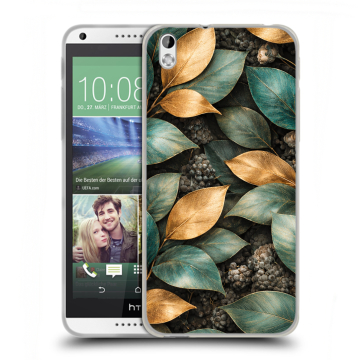 Силиконовый чехол на HTC Desire 816 с принтом женский