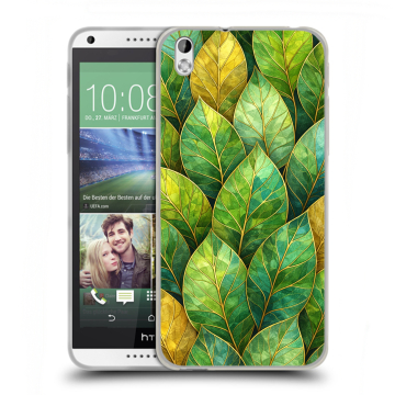 Силиконовый чехол на HTC Desire 816 с принтом женский