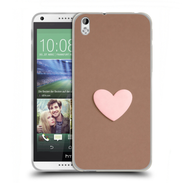Силиконовый чехол на HTC Desire 816 с принтом женский
