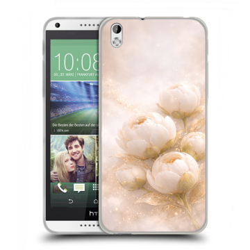 Силиконовый чехол на HTC Desire 816 с принтом женский