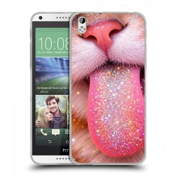 Силиконовый чехол на HTC Desire 816 с принтом для девочек