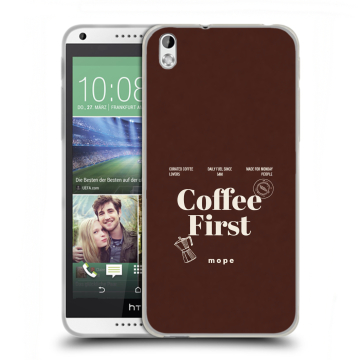 Силиконовый чехол на HTC Desire 816 с принтом женский