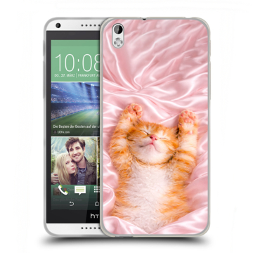 Силиконовый чехол на HTC Desire 816 с принтом женский