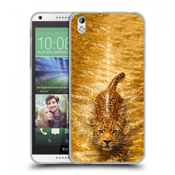 Силиконовый чехол на HTC Desire 816 с принтом женский