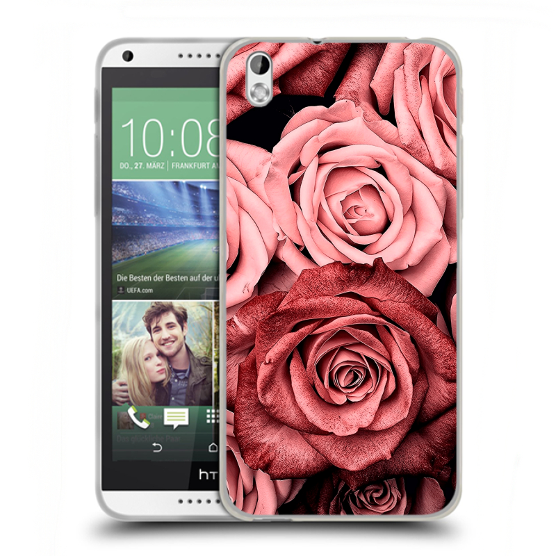 Пластиковый чехол на HTC Desire 816 с принтом Цветы розы Пластиковый чехол на HTC Desire 816 с принтом Цветы розы