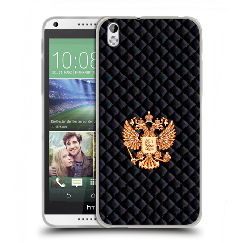 Силиконовый чехол на HTC Desire 816 с принтом Герб России принт Силиконовый чехол на HTC Desire 816 с принтом Герб России принт