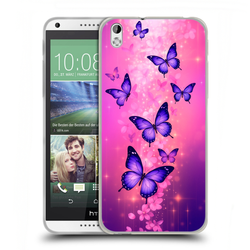 Пластиковый чехол на HTC Desire 816 с принтом Бабочки Пластиковый чехол на HTC Desire 816 с принтом Бабочки