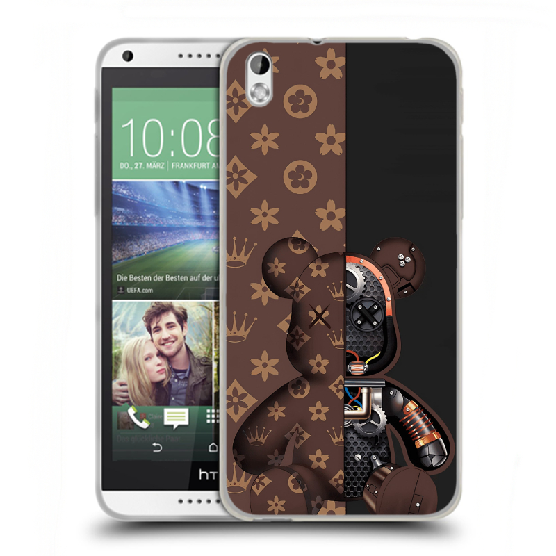 Силиконовый чехол на HTC Desire 816 с принтом Луи робот Силиконовый чехол на HTC Desire 816 с принтом Луи робот
