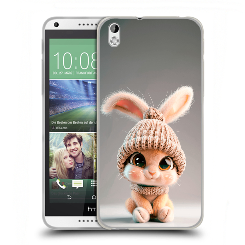 Силиконовый чехол на HTC Desire 816 с принтом Кролик Силиконовый чехол на HTC Desire 816 с принтом Кролик