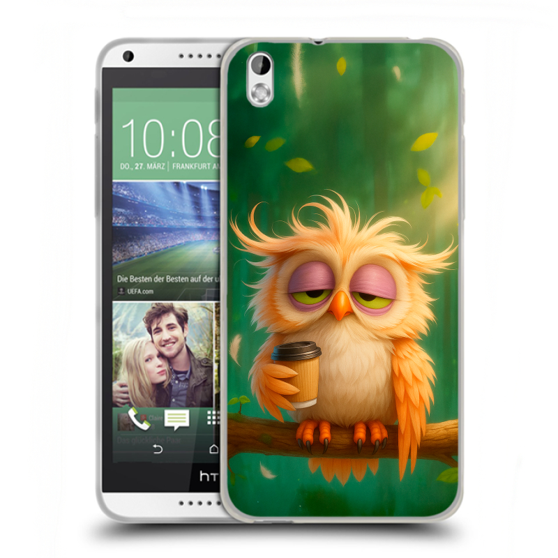 Пластиковый чехол на HTC Desire 816 с принтом сова Пластиковый чехол на HTC Desire 816 с принтом сова