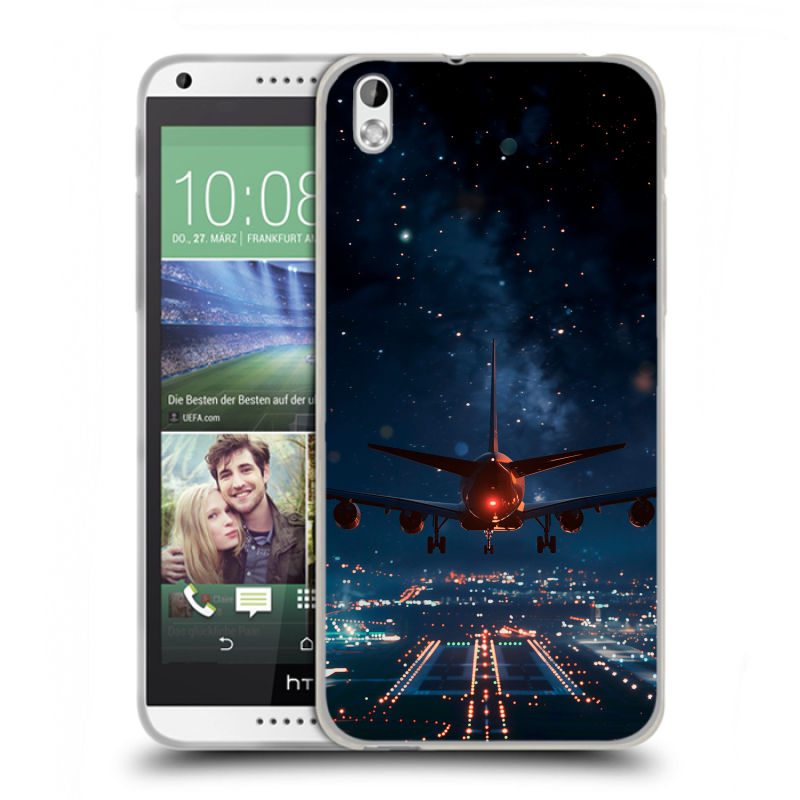Силиконовый чехол на HTC Desire 816 с принтом самолет Силиконовый чехол на HTC Desire 816 с принтом самолет