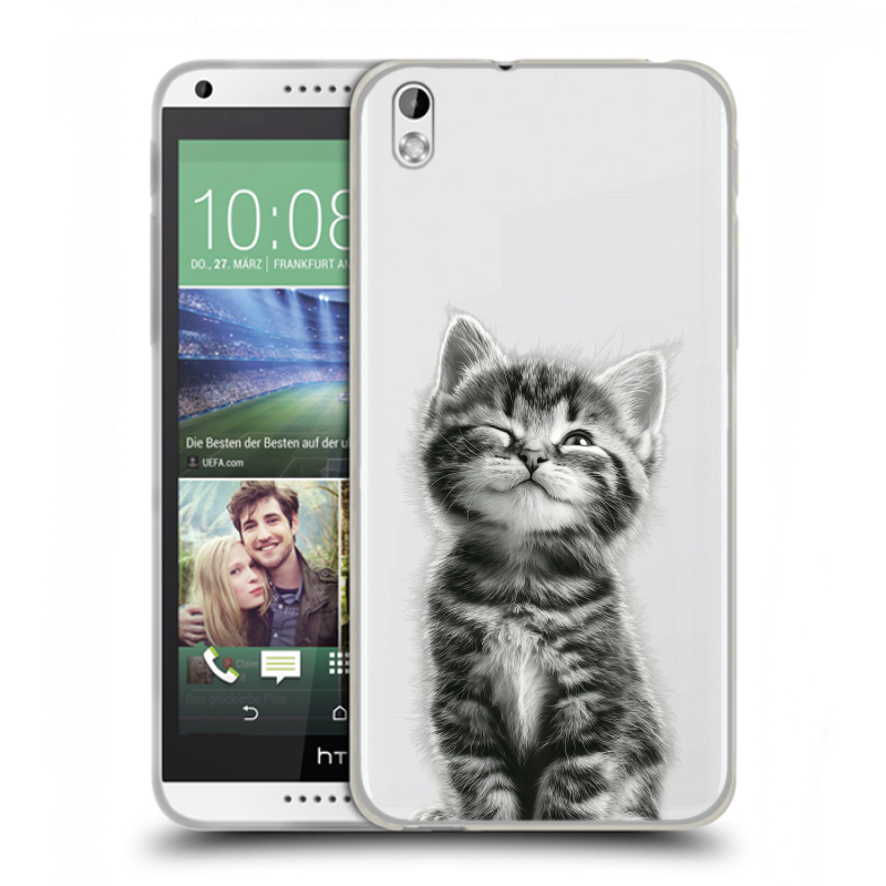 Пластиковый чехол на HTC Desire 816 с принтом Котенок Пластиковый чехол на HTC Desire 816 с принтом Котенок