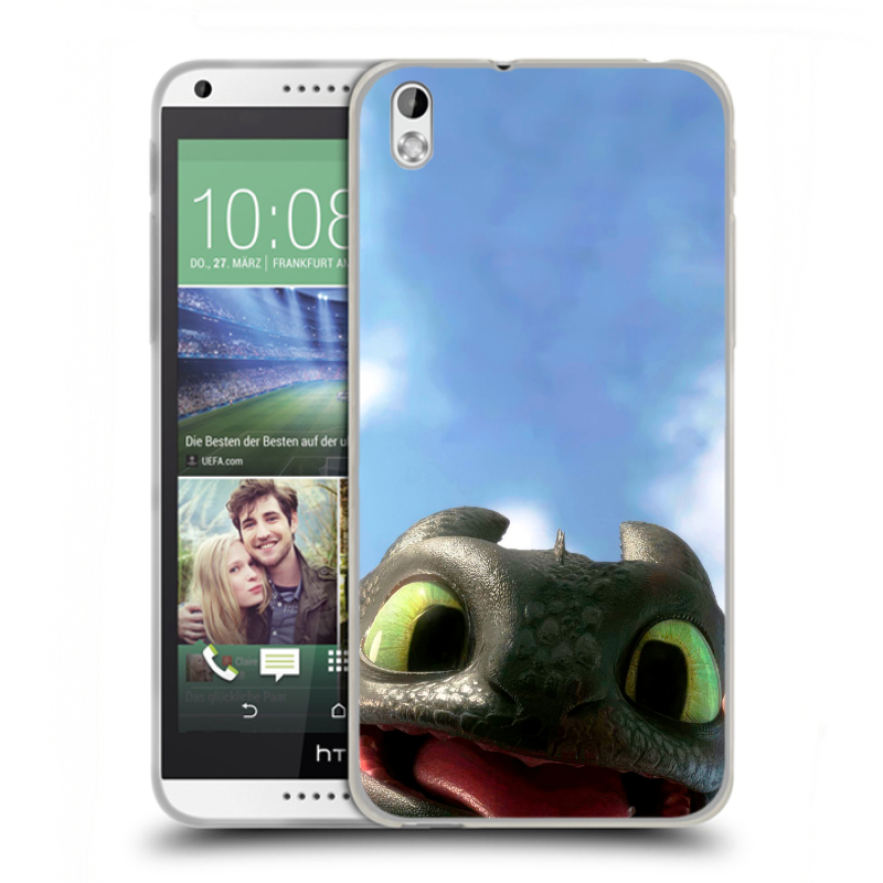 Силиконовый чехол на HTC Desire 816 с принтом Как приручить дракона Силиконовый чехол на HTC Desire 816 с принтом Как приручить дракона