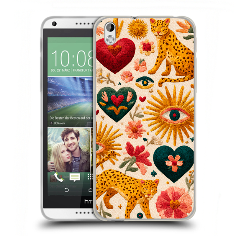 Силиконовый чехол на HTC Desire 816 с принтом Модный принт Силиконовый чехол на HTC Desire 816 с принтом Модный принт