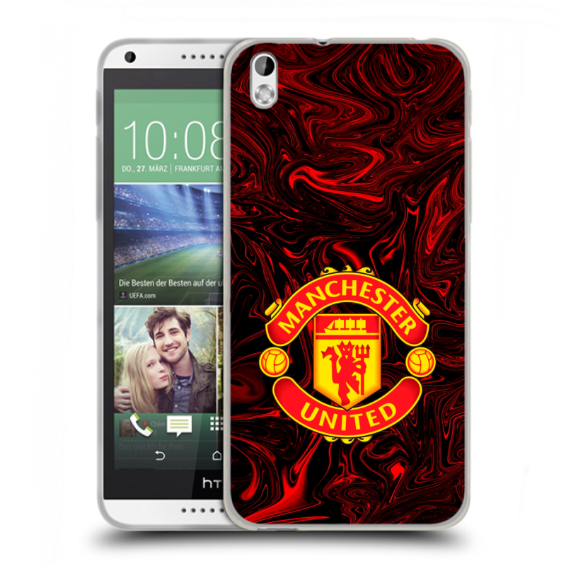 Силиконовый чехол на HTC Desire 816 с принтом Manchester United Силиконовый чехол на HTC Desire 816 с принтом Manchester United