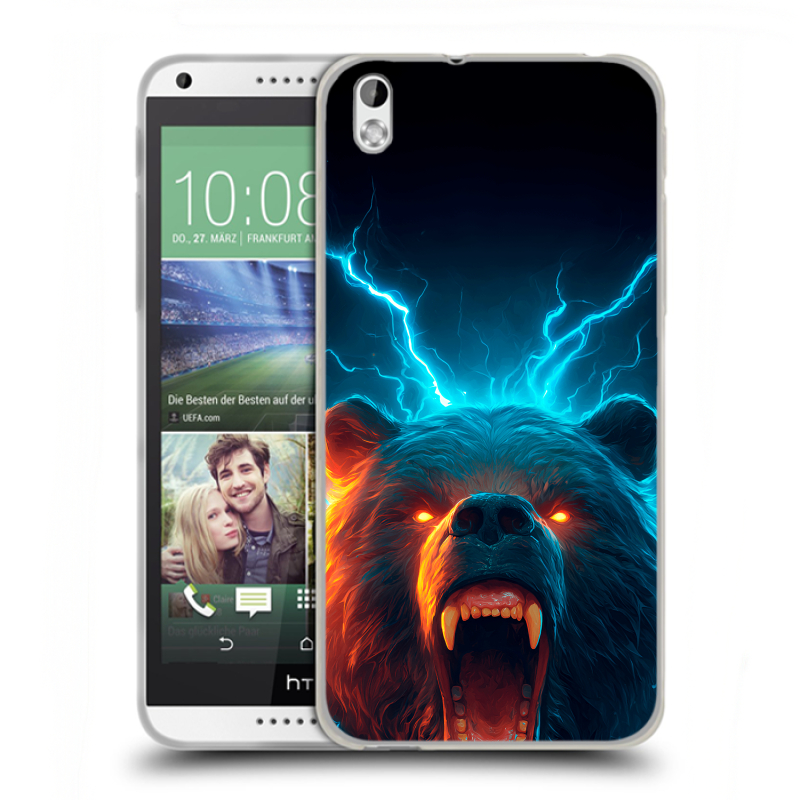 Силиконовый чехол на HTC Desire 816 с принтом Медведь Силиконовый чехол на HTC Desire 816 с принтом Медведь