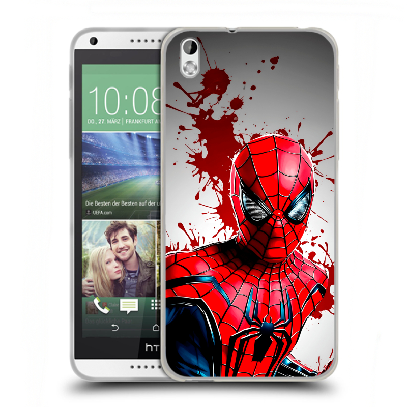 Силиконовый чехол на HTC Desire 816 с принтом Spiderman Человек паук Силиконовый чехол на HTC Desire 816 с принтом Spiderman Человек паук