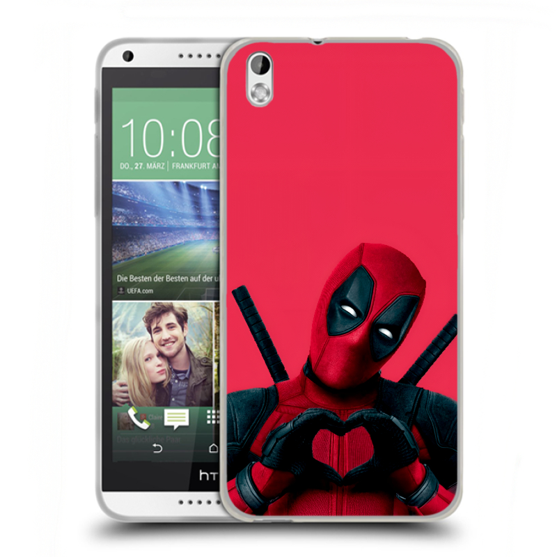Силиконовый чехол на HTC Desire 816 с принтом Дедпул Deadpool Силиконовый чехол на HTC Desire 816 с принтом Дедпул Deadpool