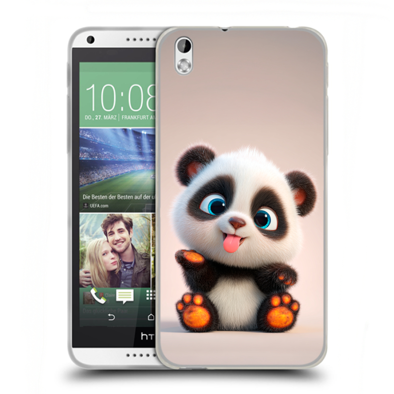 Пластиковый чехол на HTC Desire 816 с принтом милая панда Пластиковый чехол на HTC Desire 816 с принтом милая панда