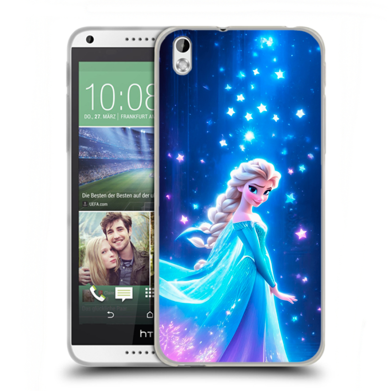 Силиконовый чехол на HTC Desire 816 с принтом Холодное сердце Frozen Силиконовый чехол на HTC Desire 816 с принтом Холодное сердце Frozen