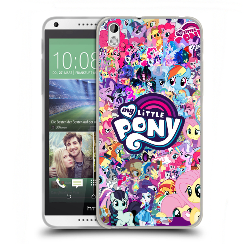 Силиконовый чехол на HTC Desire 816 с принтом My little pony Дружба чудо Силиконовый чехол на HTC Desire 816 с принтом My little pony Дружба чудо