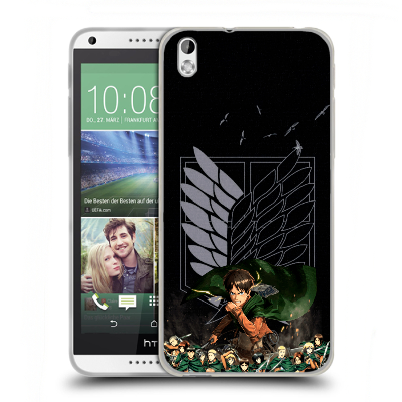 Силиконовый чехол на HTC Desire 816 с принтом Атака титанов Силиконовый чехол на HTC Desire 816 с принтом Атака титанов