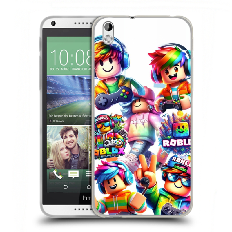 Силиконовый чехол на HTC Desire 816 с принтом Roblox Роблокс Силиконовый чехол на HTC Desire 816 с принтом Roblox Роблокс