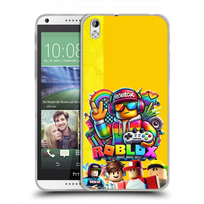 Силиконовый чехол на HTC Desire 816 с принтом Roblox Роблокс Силиконовый чехол на HTC Desire 816 с принтом Roblox Роблокс