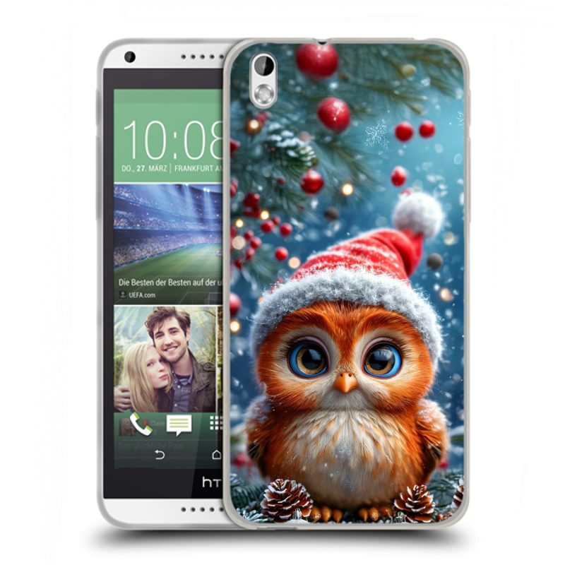 Пластиковый чехол на HTC Desire 816 с принтом Новый год Пластиковый чехол на HTC Desire 816 с принтом Новый год