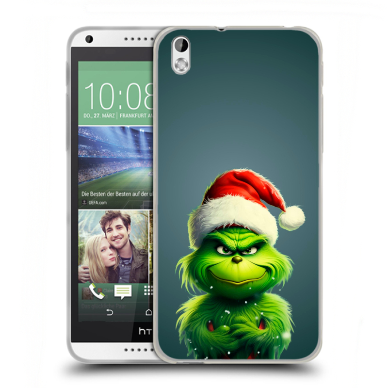 Силиконовый чехол на HTC Desire 816 с принтом Новый год Силиконовый чехол на HTC Desire 816 с принтом Новый год