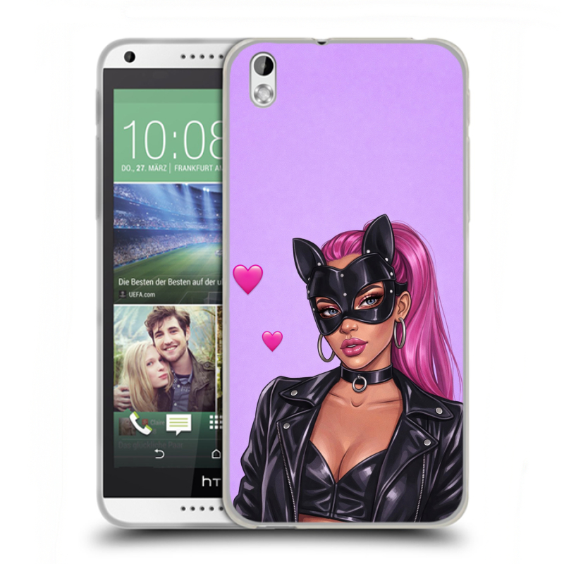 Силиконовый чехол на HTC Desire 816 с принтом женский Силиконовый чехол на HTC Desire 816 с принтом женский