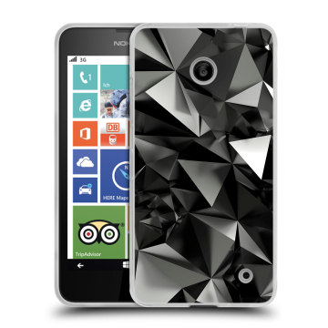 Пластиковый чехол на Nokia Lumia 630 с принтом Черные кристаллы Пластиковый чехол на Nokia Lumia 630 с принтом Черные кристаллы