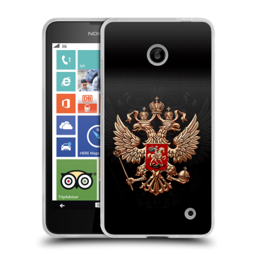 Пластиковый чехол на Nokia Lumia 630 с принтом Герб России Пластиковый чехол на Nokia Lumia 630 с принтом Герб России