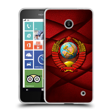 Пластиковый чехол на Nokia Lumia 630 с принтом Герб СССР Пластиковый чехол на Nokia Lumia 630 с принтом Герб СССР