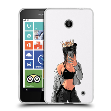 Пластиковый чехол на Nokia Lumia 630/635 с принтом Женские принты