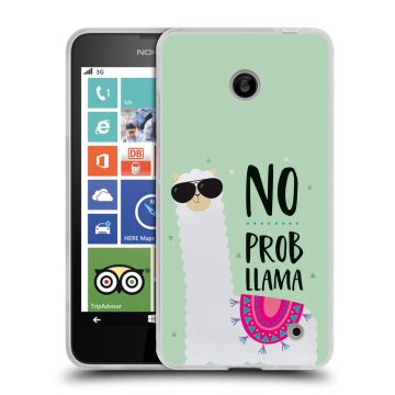 Пластиковый чехол на Nokia Lumia 630 с принтом Лама Пластиковый чехол на Nokia Lumia 630 с принтом Лама