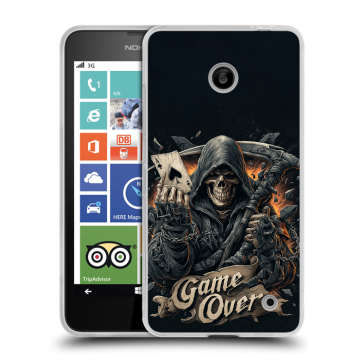 Пластиковый чехол на Nokia Lumia 630/635 с принтом Скелет карты