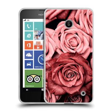 Пластиковый чехол на Nokia Lumia 630/635 с принтом Цветы розы Пластиковый чехол на Nokia Lumia 630/635 с принтом Цветы розы