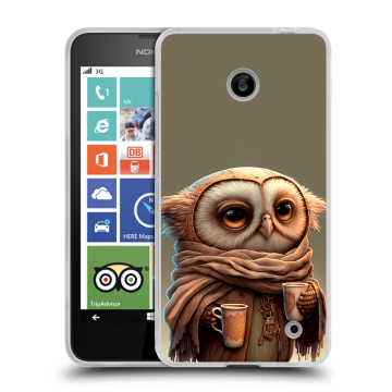 Пластиковый чехол на Nokia Lumia 630 с принтом Сова Пластиковый чехол на Nokia Lumia 630 с принтом Сова
