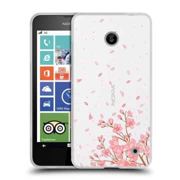 Пластиковый чехол на Nokia Lumia 630/635 с принтом Ветка сакуры Пластиковый чехол на Nokia Lumia 630/635 с принтом Ветка сакуры
