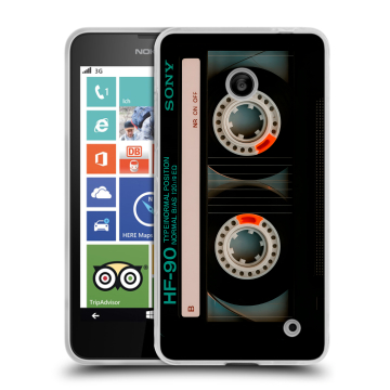 Пластиковый чехол на Nokia Lumia 630/635 с принтом Кассета