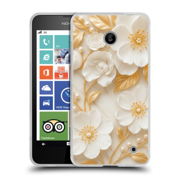 Пластиковый чехол на Nokia Lumia 630/635 с принтом Цветы Пластиковый чехол на Nokia Lumia 630/635 с принтом Цветы