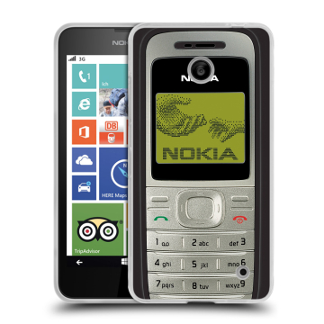 Пластиковый чехол на Nokia Lumia 630/635 с принтом Ретро Нокия