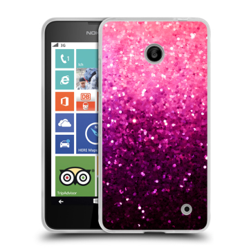 Пластиковый чехол на Nokia Lumia 630/635 с принтом Блестки