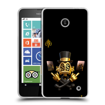Пластиковый чехол на Nokia Lumia 630/635 с принтом Золотой скрудж макдак