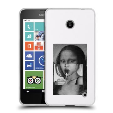 Пластиковый чехол на Nokia Lumia 630/635 с принтом Мона Лиза Пластиковый чехол на Nokia Lumia 630/635 с принтом Мона Лиза
