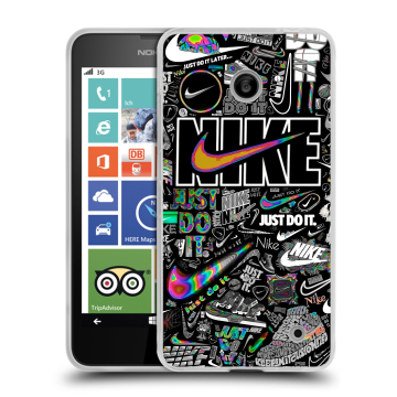 Пластиковый чехол на Nokia Lumia 630/635 с принтом Найк